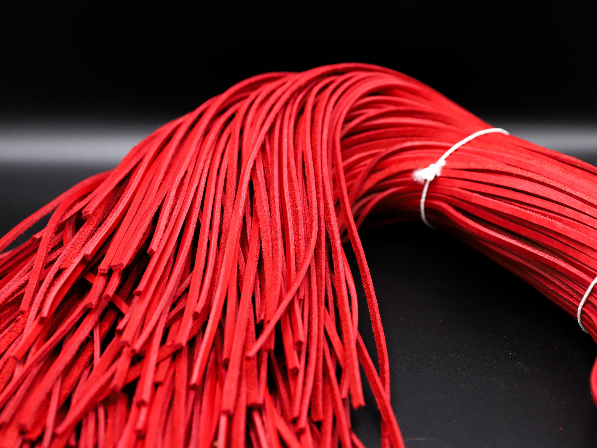 Bulk Baseball Glove Lace (3/16” x 72” Red)